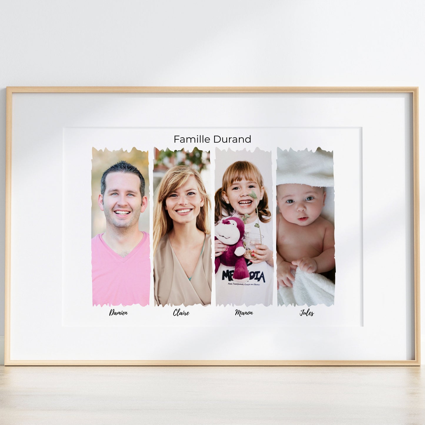 Composition photo famille moderne