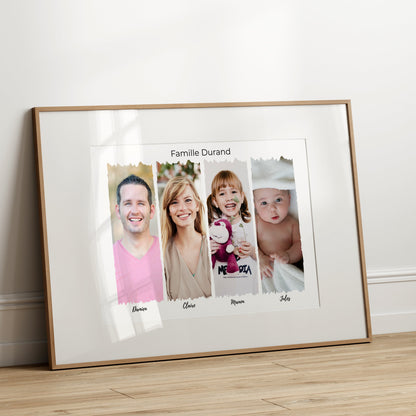 Affiche murale souvenir Famille